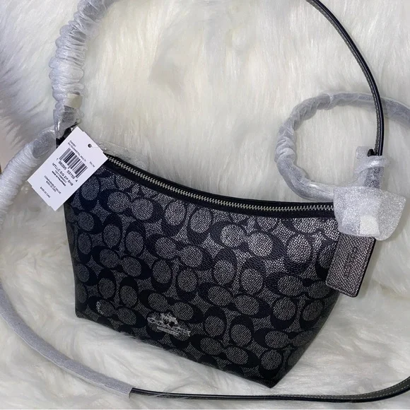 Coach 🩶🖤🩶 signature purse New - Picture 4 of 16